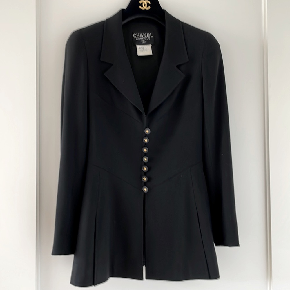 Chanel Vintage Authentic Classic Black Jacket - Picture 7 of 15